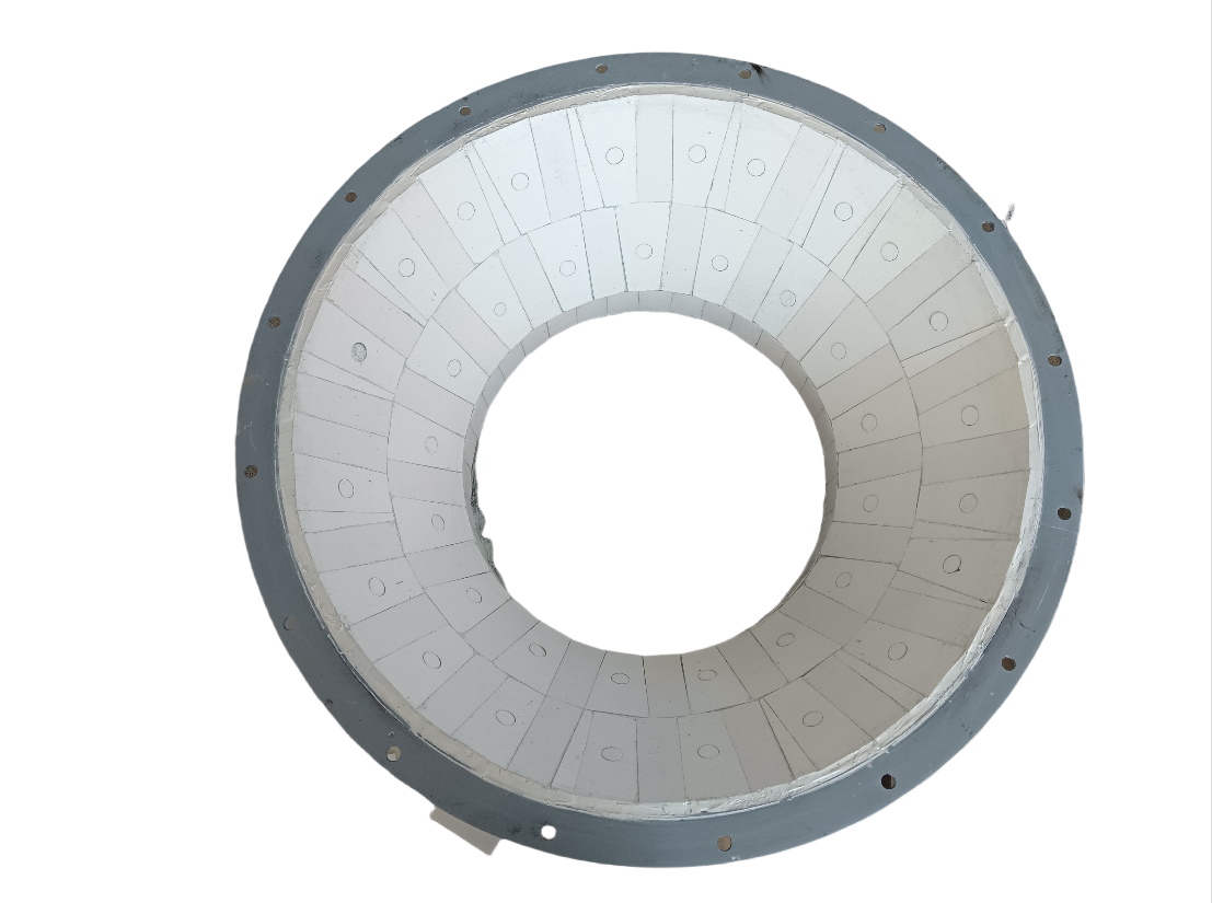 风机蜗壳内衬氧化铝耐磨陶瓷