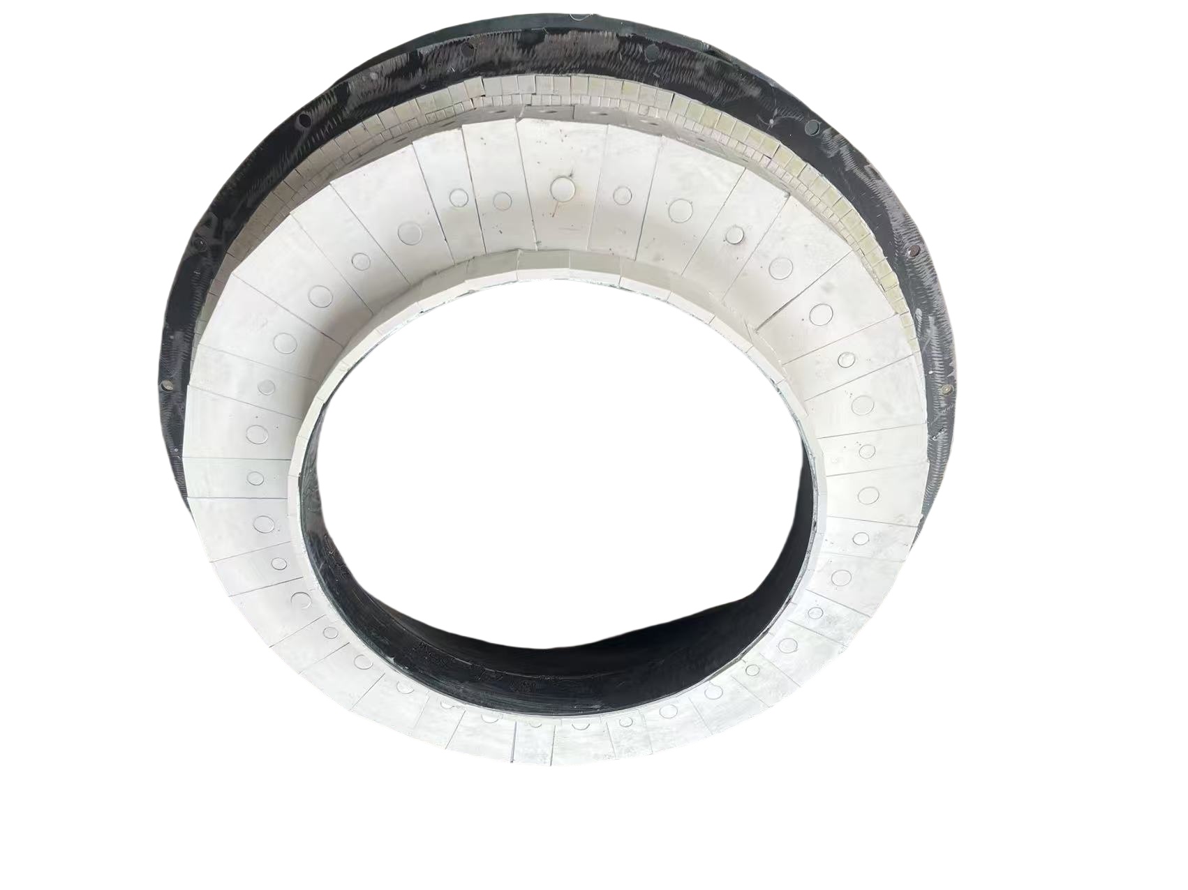 风机蜗壳内衬氧化铝耐磨陶瓷